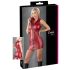 Cottelli Party - Glänzendes Minikleid ohne Ärmel mit Reißverschluss (Rot) - L