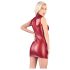 Cottelli Party - Glänzendes Minikleid ohne Ärmel mit Reißverschluss (Rot) - L