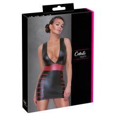   Cottelli Party - Gestreiftes, figurbetontes Kleid (schwarz-rot)