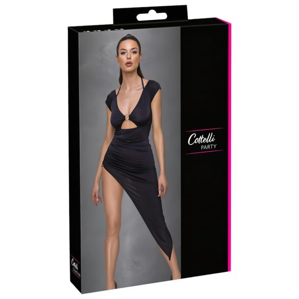 Cottelli Party - asymmetrisches Ringkleid (schwarz) - L