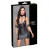 Cottelli Bondage - glänzendes Minikleid mit Halsband (schwarz) - L