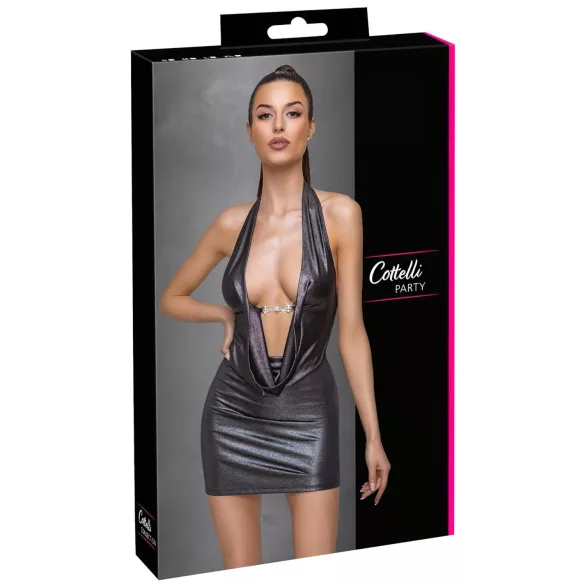 Cottelli Party - Neckholder-Kleid (silber)