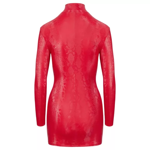 Cottelli - Schlangenhaut-Minikleid (rot) - L
