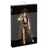 Noir - Transparenter Maxikleid mit Blumenmuster (Schwarz)