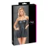 Cottelli - Glänzendes Minikleid mit Faltenrock (schwarz)