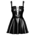 Noir - vorne geschnürtes Minikleid (schwarz) - M