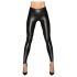 Noir - Lange, Glänzende Leggings (Schwarz) - L