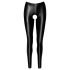 Noir - Glänzende Leggings mit offenem Design (Schwarz)