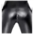 Noir - Schlangenhaut-Look, langer Overall (schwarz) - M