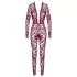 Noir Kink Royal - transparente Catsuit (Rot) - M