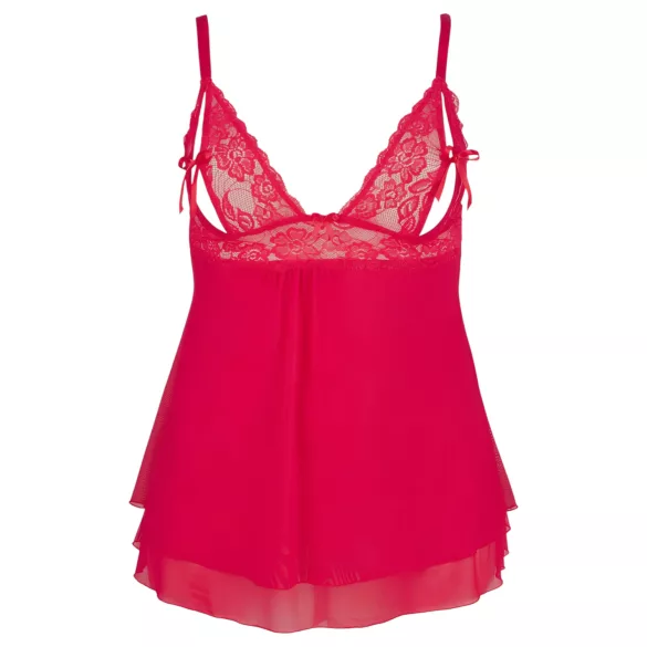 Cottelli Plus Size - Spitzen Babydoll (Rot) - 4XL