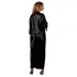 Cottelli - Satin-Morgenmantel (schwarz) - L/XL