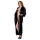 Cottelli - Satin-Morgenmantel (schwarz) - 2XL/3XL