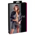 Cottelli - Satin-Spitzenkurzrobe (schwarz) - L/XL