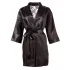 Cottelli - Satin-Spitzenkurzrobe (schwarz) - L/XL