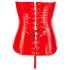 Black Level - rotes Vinylkorsett - M