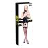 Black Level - Offenes Top mit Strumpfhalter (schwarz) - M