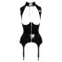 Black Level - Offenes Top mit Strumpfhalter (schwarz) - M