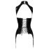 Black Level - Offenes Top mit Strumpfhalter (schwarz) - M