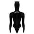 Black Velvet - Langarm Batwoman Body (schwarz) - XL