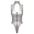 Black Level - Silberner Halsband-Body - M