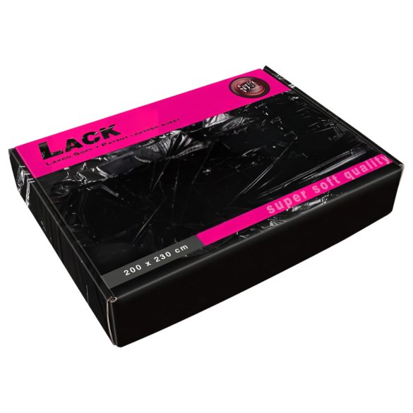 Lack-Laken - superweich - 200x230cm (schwarz)