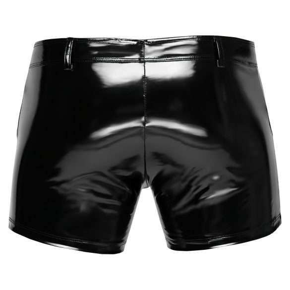 Black Level - Herrenlackshorts mit Seitentaschen (schwarz) - M