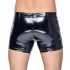 Black Level - Herrenlackshorts mit Seitentaschen (schwarz) - 2XL