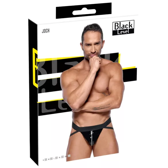 Black Level - Jockstrap mit Reißverschluss (schwarz) - XXL