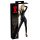 LATEX - Langarm Damenoverall (schwarz) - S