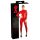 LATEX - Langarm Damen Overall (Rot) - L