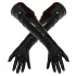 Late X langer, unisex Handschuh (schwarz) - M