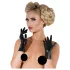 LATEX - Kurze Unisex-Handschuhe (schwarz)