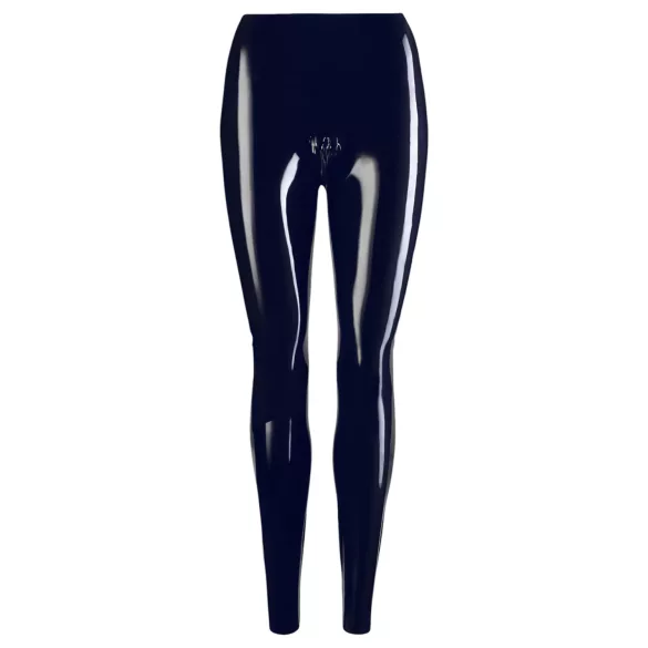 Latex - Reißverschluss-Leggings (schwarz) - M