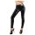 LATEX - Reißverschluss-Leggings (schwarz) - L