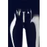 Latex - Reißverschluss-Leggings (schwarz) - L