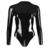 LATEX - Langarm-Damenbody (schwarz)
