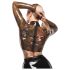 LATEX - Durchsichtiger Latex-Oberteil (durchsichtig-schwarz) - S-L