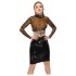 LATEX - Durchsichtiger Latex-Oberteil (durchsichtig-schwarz) - S-L