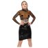 LATEX - transparente Latex-Oberteil (durchsichtig-schwarz)