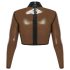 LATEX - Durchsichtiger Latex-Oberteil (durchsichtig-schwarz) - S-L