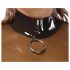 LATEX - transparente Latex-Oberteil (durchsichtig-schwarz)