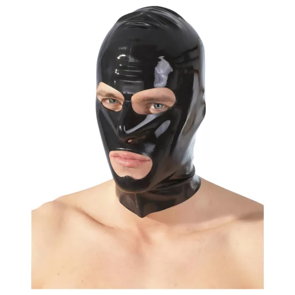 Latex Saugmaske (schwarz)