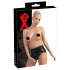 LATEX - Damen-Slip mit Vaginalkondom (schwarz) - L