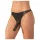 LATEX - Slip mit externem Dildo - schwarz (S-L)