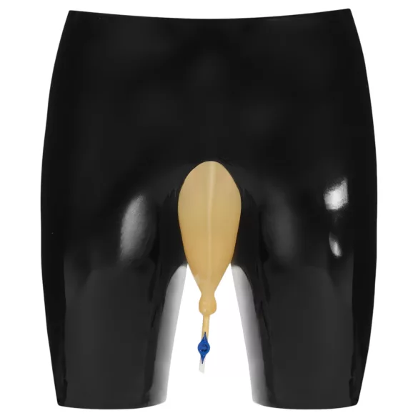 LATEX - Latex Hose mit Ablassöffnung (schwarz)
