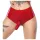 LATEX - Slip mit realistischem Dildo (rot)
