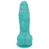 OgazR Sea Serpent - geripptes Dildo - 17 cm (blau-weiß)