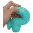 OgazR Sea Serpent - geripptes Dildo - 17 cm (blau-weiß)