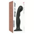 Strap-on-me P&G L - Gebogener Saugnapf-Dildo (schwarz)